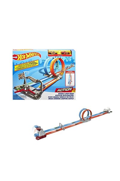 mattel مجموعة مسار ديبار في دائرة مزدوجة Gfh85