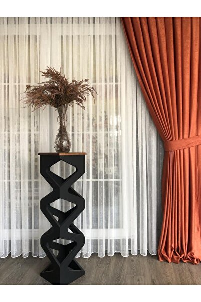 rendecioğlutekstil Fon Perde Soft Kendinden Desenli Yarı Parlak Yarı Mat Kuma...