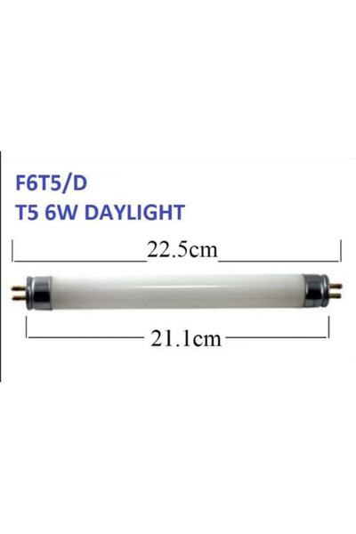 ISKO Sinek Cihazı Ampulü 6w Bl T5 Haşere Mavi Floresan Ampul 22,5cm