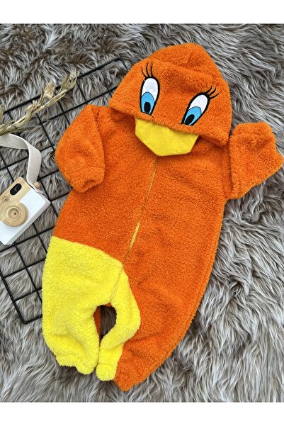 Minizade حقيبة نوم للأطفال على شكل بطة شتوية بسحاب للجنسين من Welsoft