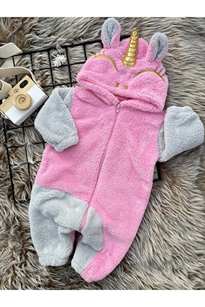 Minizade Welsoft Plush Zippered Winter Unicorn Baby Girl Sleeping Bag