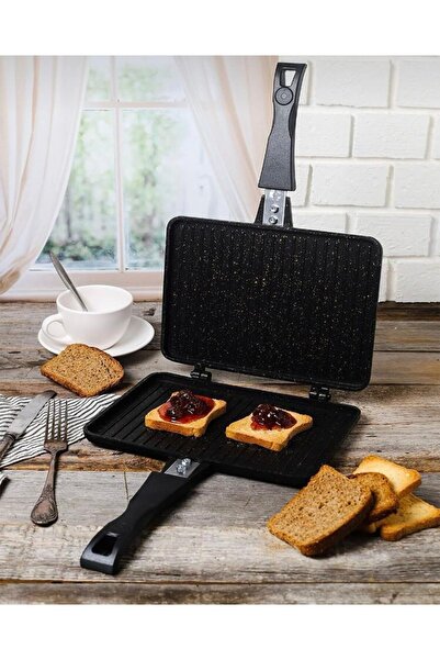 Erdemhaslon Iç Dış Granit Döküm Ocak Üstü Lüks Tost Makinesi