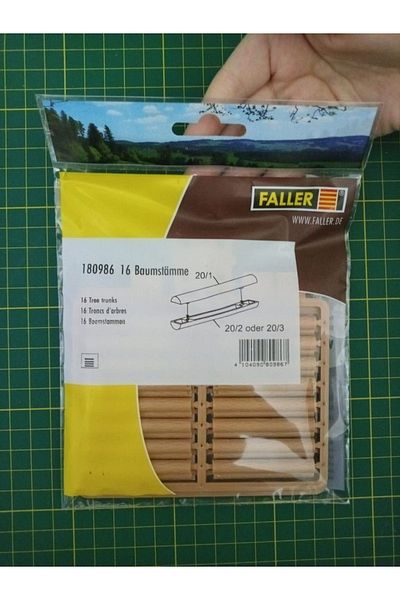 Faller 1:87 Ho 16 Pieces Tree Trunk Miniature Plastic Model -180986