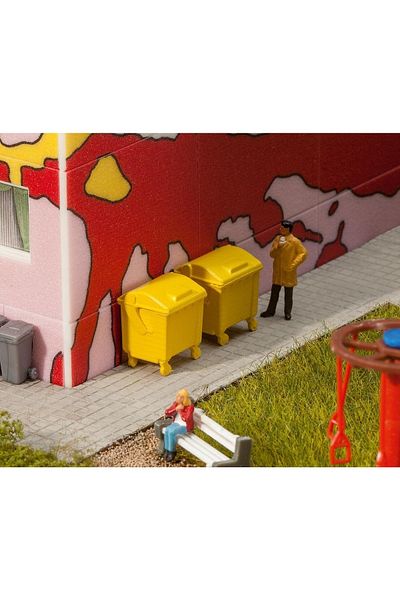 Faller 1:87 Ho 2 Pieces Garbage Container180913-miniature Model