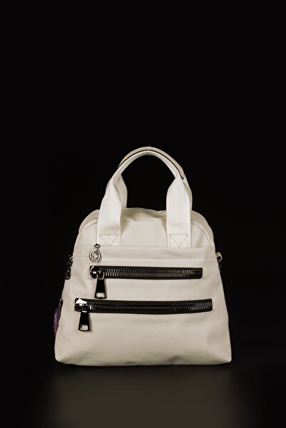 MEGA 614 Satin Women's Hand Bag Crossbody Bag Cream