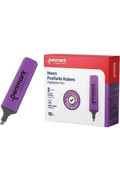 penmark Lilac Neon Highlighter - Pack of 10 HS 505 05