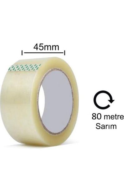 Yılca Acrylic Transparent 45x80 Meters 4-Piece First Class Duct Tape