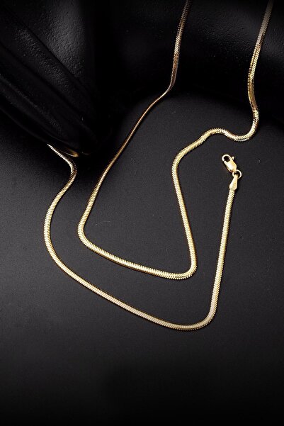 Bilezikci 45 Cm. 14 Ayar Altın Balıksırtı Zincir