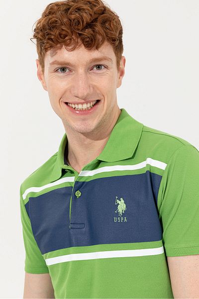 U.S. Polo Assn. Зелена мъжка тениска