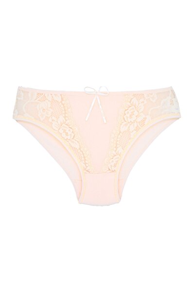 Zena 5-Piece Cotton Women's Panties with Lace Detail on the Front