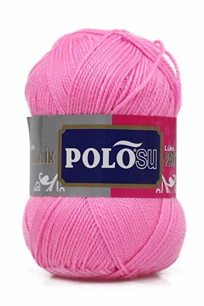 Polo Polosu Lüks Patiklik El Örgü İpi Gülpembe 336