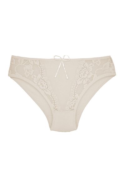 Zena 2-Piece Cotton Women's Panties with Lace Detail on the Front