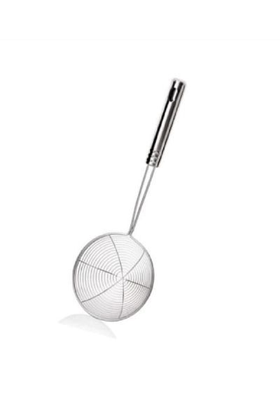 eviaplas Steel Lux Stainless Frying Colander, Oil Strainer, Steel Wire Ladle