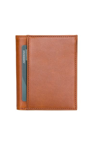 PLM Yetta Leather Card Holder Ch833 Rst2 Tan