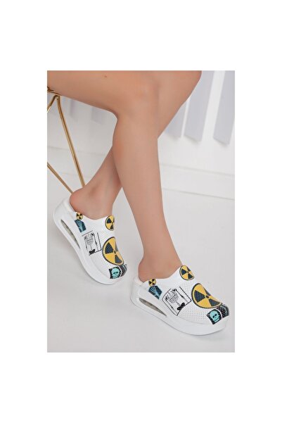 20tasarımterlik White Radiation Themed Orthopedic Airmax Sole Medical Sabo Sl...