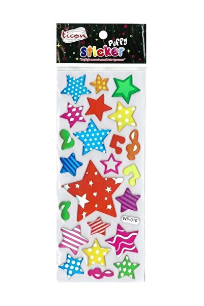 Ticon Sticker Yıldızlar (KABARTMALI) Tps-18