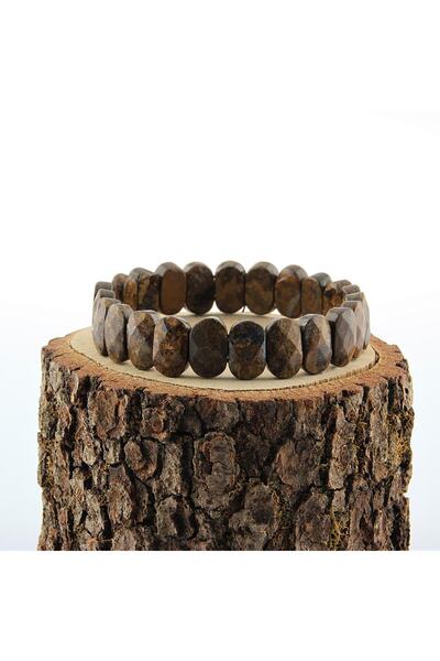 OSMANLI DOĞAL TAŞ Sertifikalı Bronzit Doğaltaş Bileklik B717