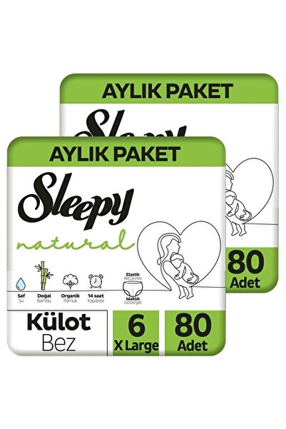 Sleepy Natural Külot Bez X-large 6 No 80 Li X 2 Adet