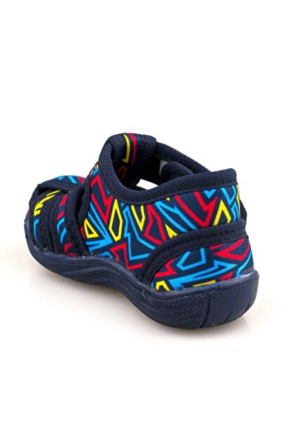 Cici Bebe Ayakkabı Navy Blue Striped Boys' Home Shoes