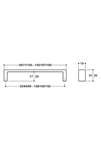 System Siyah Renkli 64 Mm Modern Kulp - Ssy6250 0064 Al6