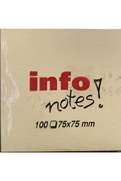 MGY 75x75 Mm Yapışkanlı Not Kağıdı Sarı Postit 100 Yaprak 5 Paket