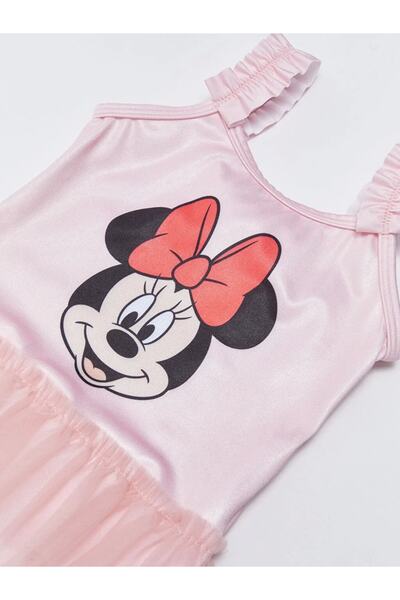 LC Waikiki Rugalmas szövet Minnie Mouse nyomott kislány fürdőruha