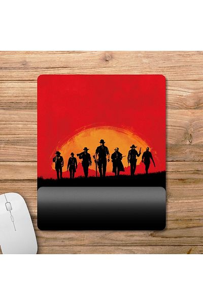 Pixxa نموذج لوحة الماوس Red Dead Redemption 2 مع دعم المعصم - 2