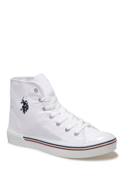 U.S. Polo Assn. Assn. Women's High-Rise Sneaker Penelope High 2fx - White