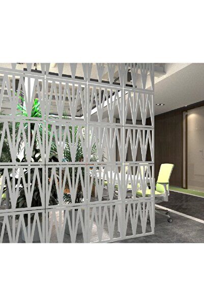 tsddekorasyon Tsd Tsd Dekorasyon Ahşap Oda Bölücü/seperatör/duvar Paneli Üçgen Beyaz