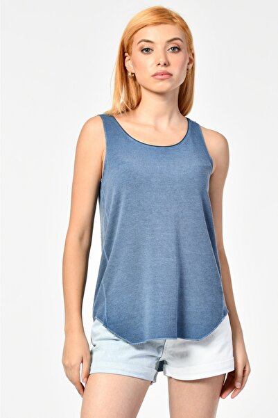 Cotton Candy Indigo-Inido Likely Round Neck Tank Top