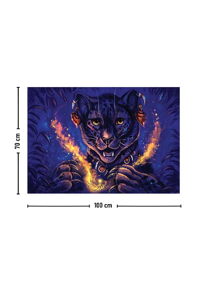 Vagonik Χαλί Τίγρης Τοίχου 140 Χ 100 Εκ.-70x100 Εκ