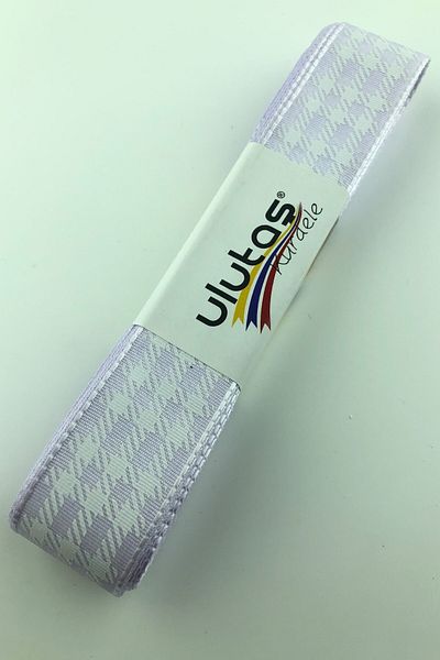 Ulutaş Στολίδια Υλικά Ανοιχτό Λιλά Φύλλο Τυπωμένη Ταφτά Κορδέλα Πλάτος 2,5 cm 1 Μέτρο – Κορδέλα – Κορδέλα