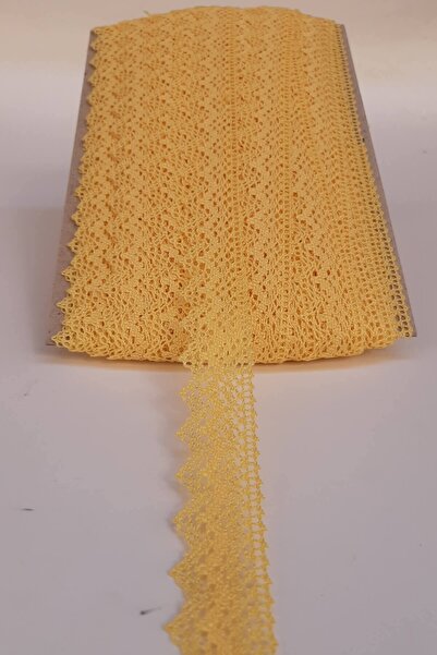 Bontex Žuti Kopanaki pamuk Čipka širina 2,5 cm 1 metar – Čipka