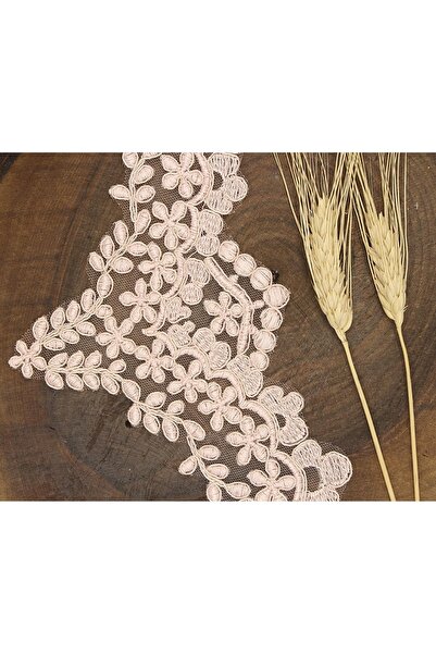 Bontex Pudra Yaprak Desen Fransız Güpür 1 Metre – Dantel