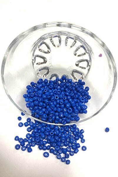 Bontex Plave peskaste perle srednje veličine 4 mm 1 pakovanje 50 grama – Perle