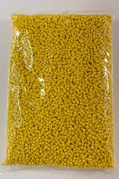 Bontex Видове мъниста Матово жълто мънисто от пясък 3 мм 500 г – Мънисто
