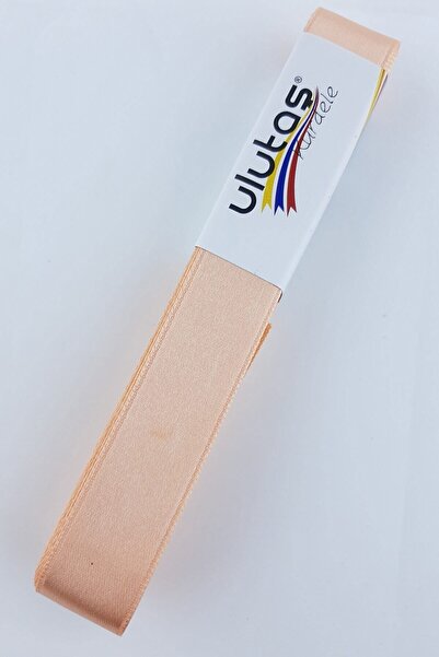 Ulutaş Materiale ornamentale Panglică din satin de somon Lățime 2 Cm 1 Minge ...