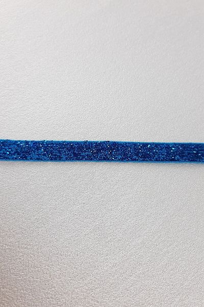 Bontex Τιρκουάζ Glitter Velvet Κορδέλα Πλάτος 1 cm 1 Meter – Κορδέλα – Κορδέλα