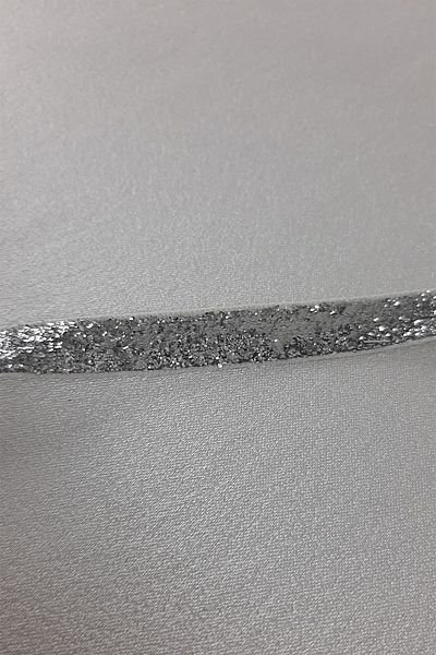 Bontex Ασημί Χρώμα Glitter Velvet Κορδέλα Πλάτος 1 cm 1 μέτρο