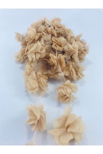 Bride Aksesuar Dünyası Mink Laser Cut Tulle Flower 1 Ball – Διακόσμηση τεχνητών λουλουδιών, Στολίδι τραπεζιού, Φόντο