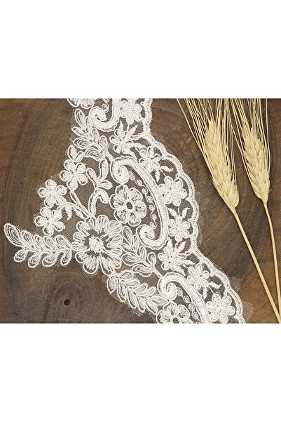 Bontex Kırık Beyaz Fransız Güpür 1 Metre – Dantel