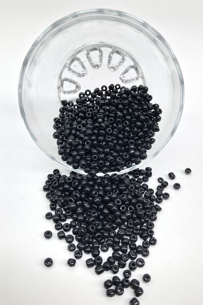 Bontex Crne perle od peska 4 mm 1 pakovanje 50 grama – Perle