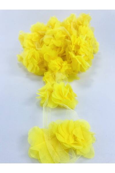 Bontex Κίτρινο Κοπή με λέιζερ Τούλι Λουλούδι 3 Mt – Τούλι