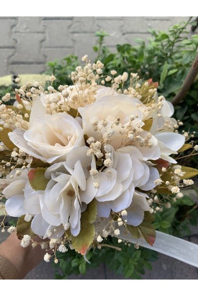 Elit nikah şekerleri Ekru Gelin El Buketi
