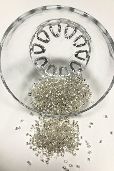 ESPEREST Сребристи нарязани мъниста 1 опаковка 50 грама