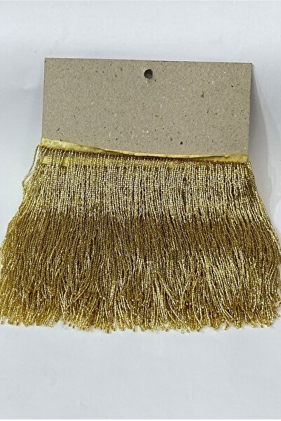 Bontex شرابة هامشية مطرزة باللون الأصفر الذهبي مقاس 15 سم