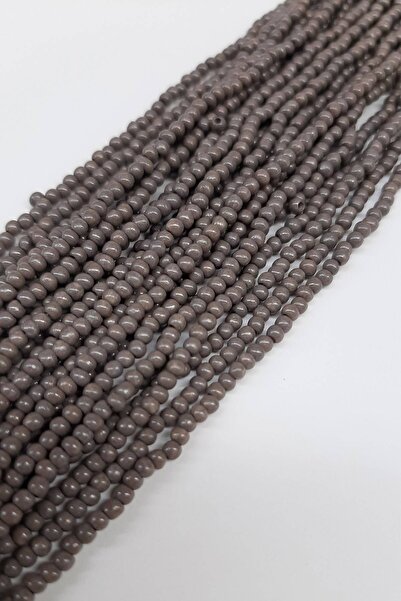 Generic Brand Mărgele de nisip gri mat, 2 mm, 1 bucată – Mărgele