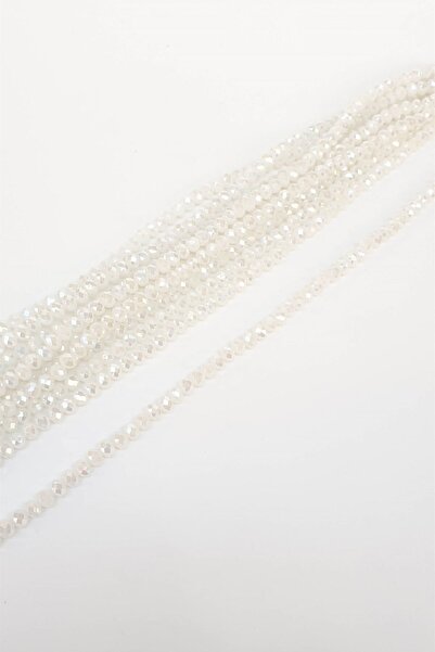 ESPEREST Matirane bele kristalne perle 8 mm