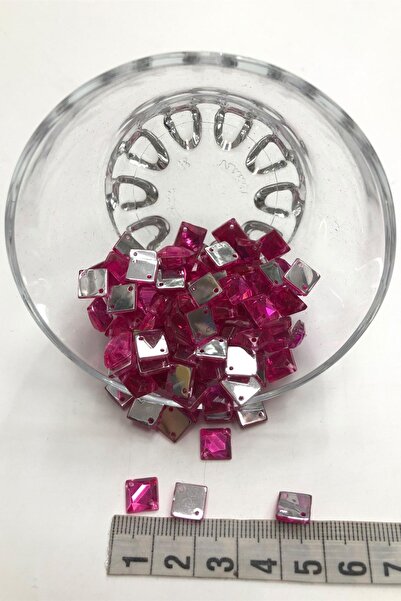 Bontex Fuchsia Square Plastic Strut Stone 20 Gr