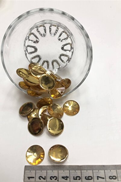 Bontex Zlatno žuti okrugli plastični klinovi 1 pakovanje 10 komada – perle